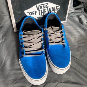 Vans: Chukka Low, Bright Blue/ Pewter, size 12M